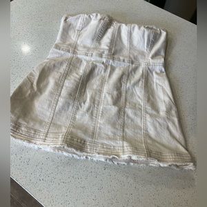 Anthropology NWT Jean Strapless top